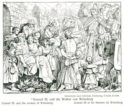 Conrad III and the Women of Weinsberg by Moritz Ludwig von Schwind